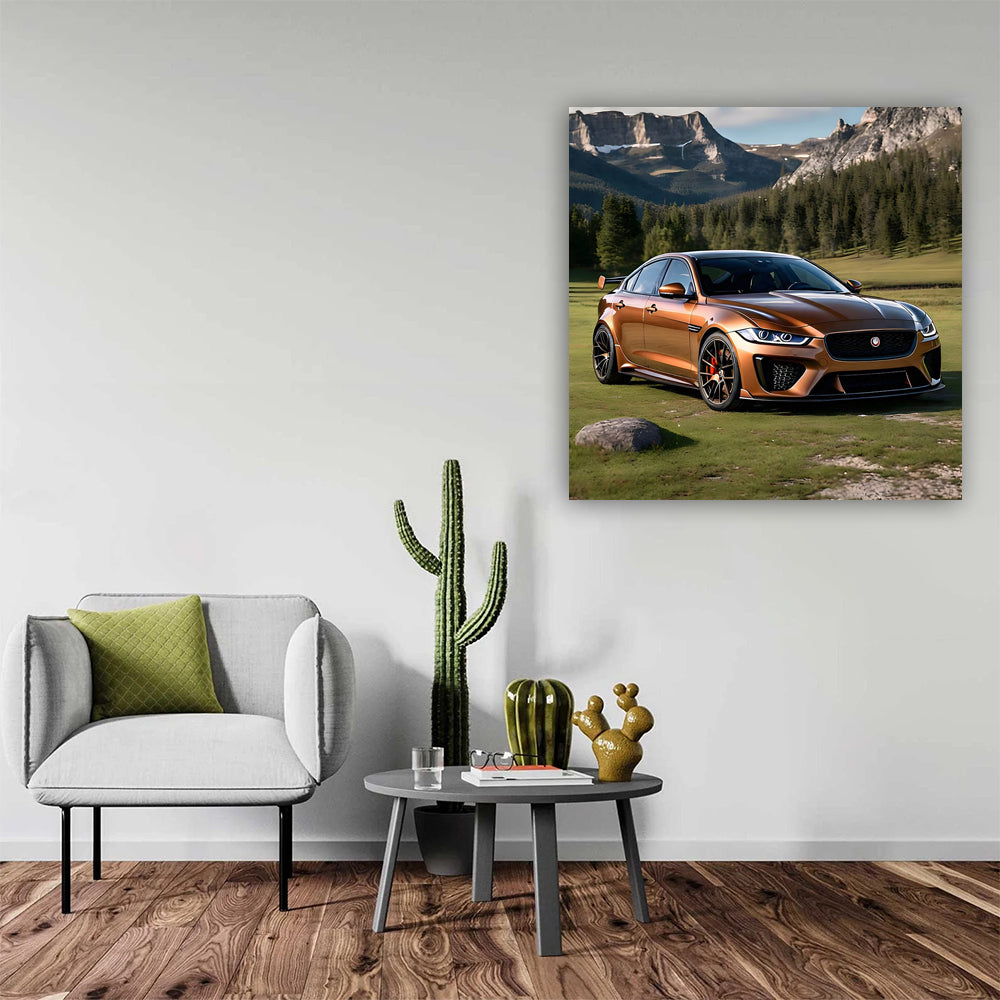 Jaguar XE SV Project 8 in Brown at National Park - Fierce Power