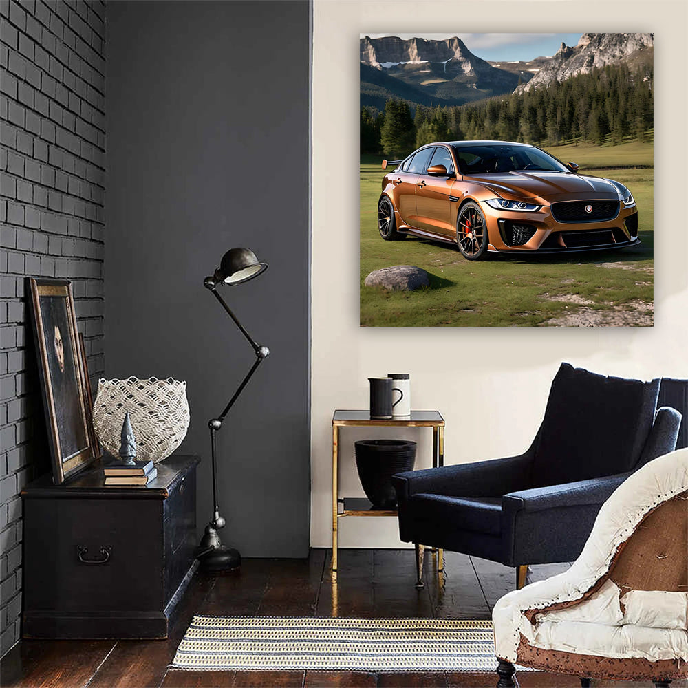 Jaguar XE SV Project 8 in Brown at National Park - Fierce Power