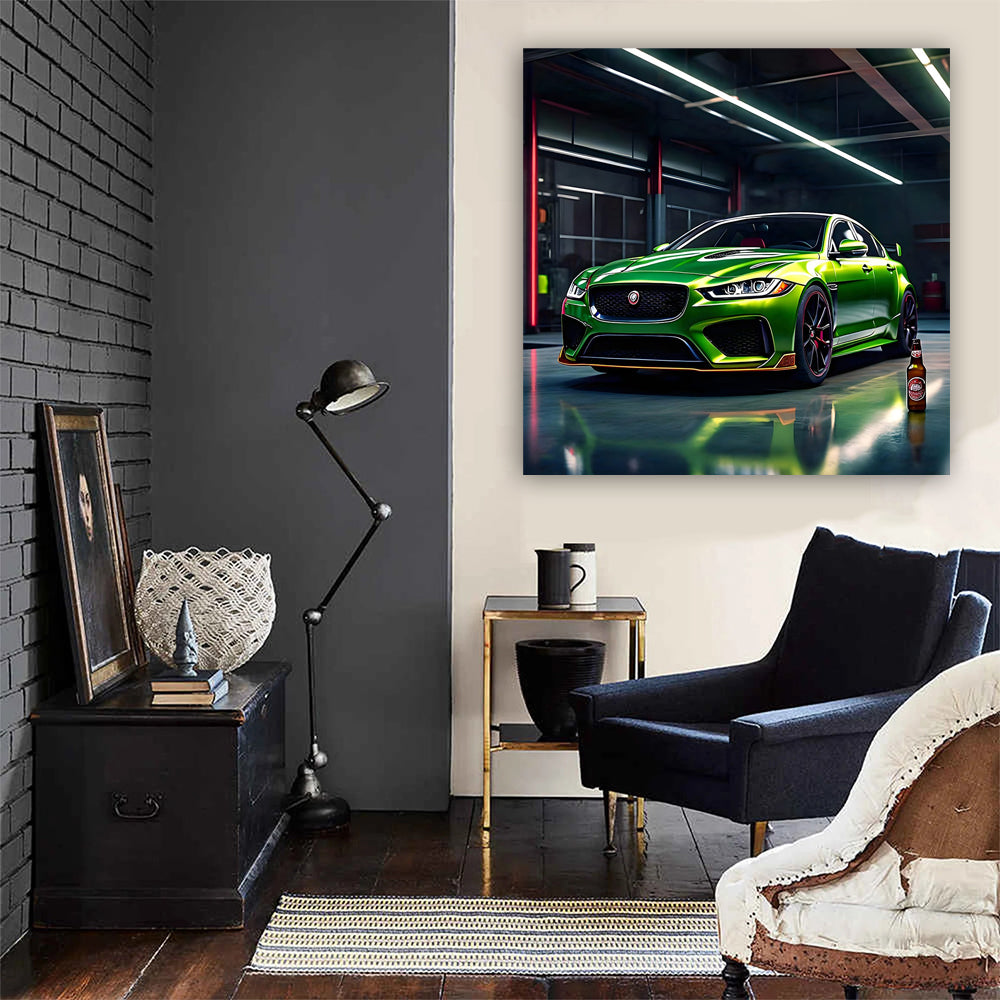 Green Jaguar XE SV Project 8 with Beer - Ultimate Performance