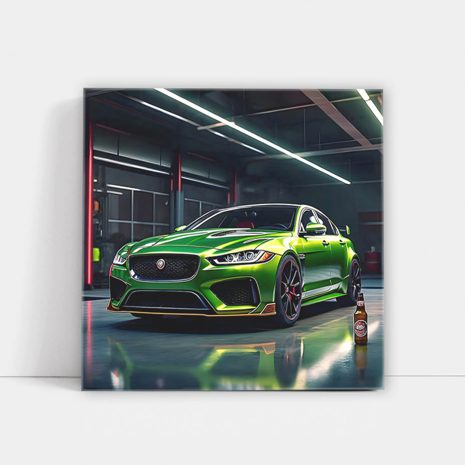 Green Jaguar XE SV Project 8 with Beer - Ultimate Performance