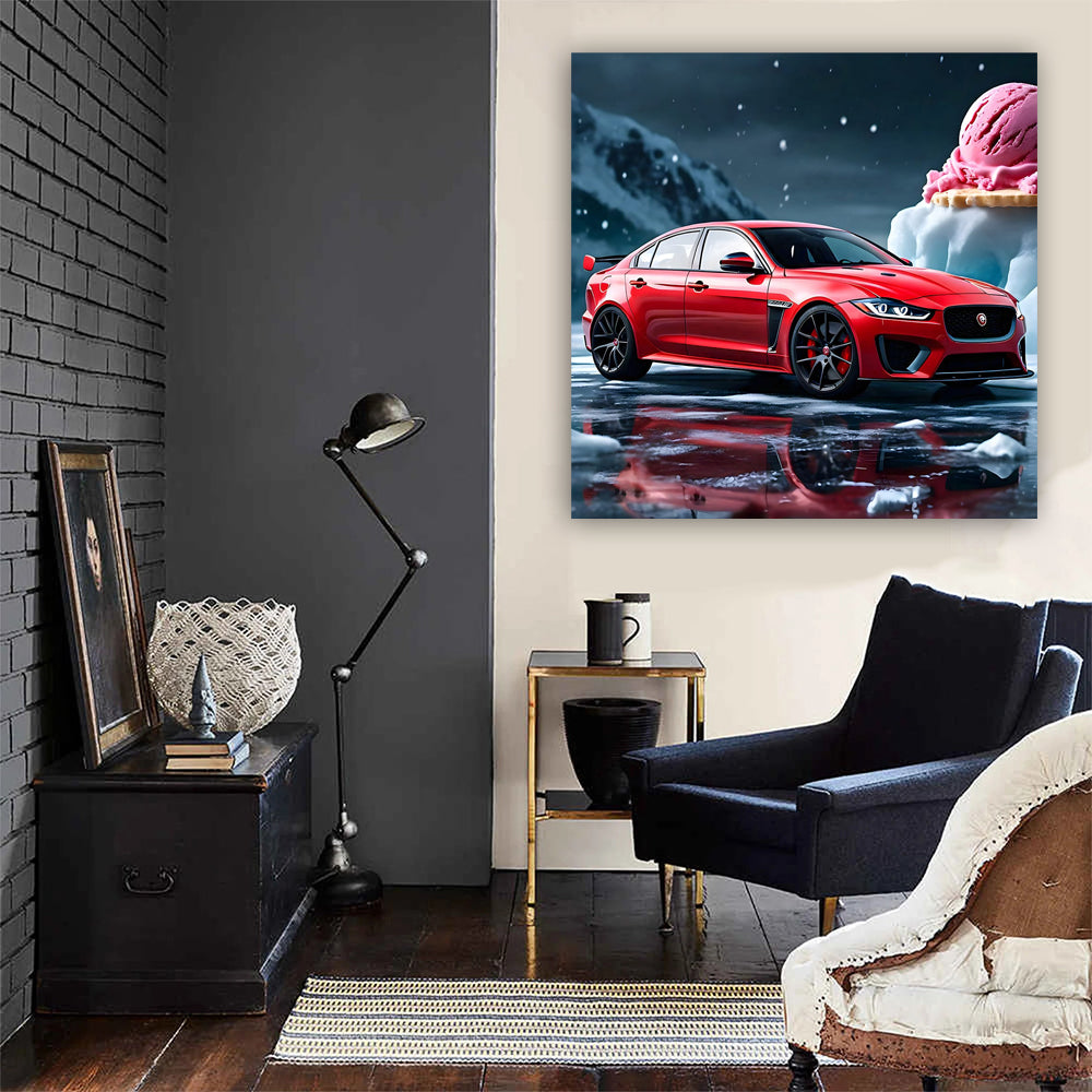 Jaguar XE SV Project 8 in Red with Ice Cream - Bold Power