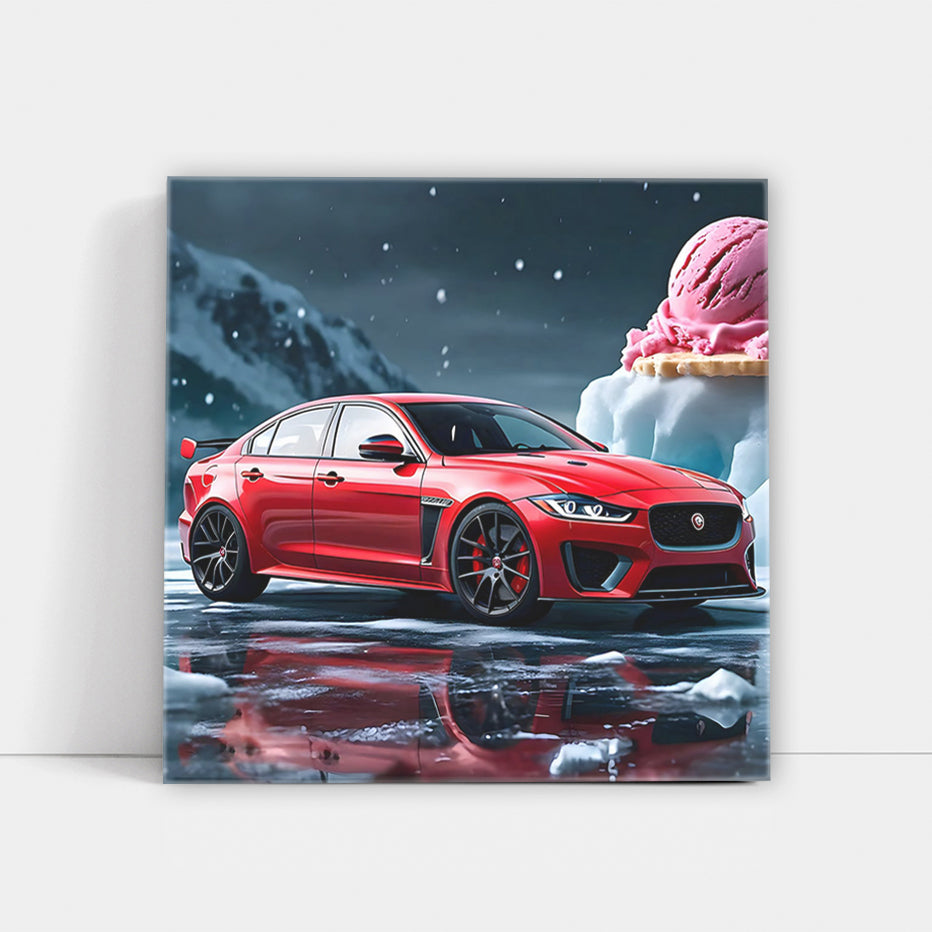 Jaguar XE SV Project 8 in Red with Ice Cream - Bold Power