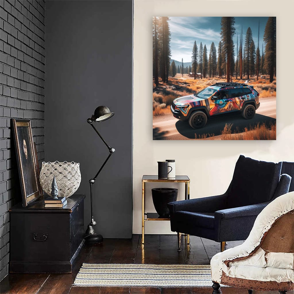 Jeep Cherokee Paint Wall Art