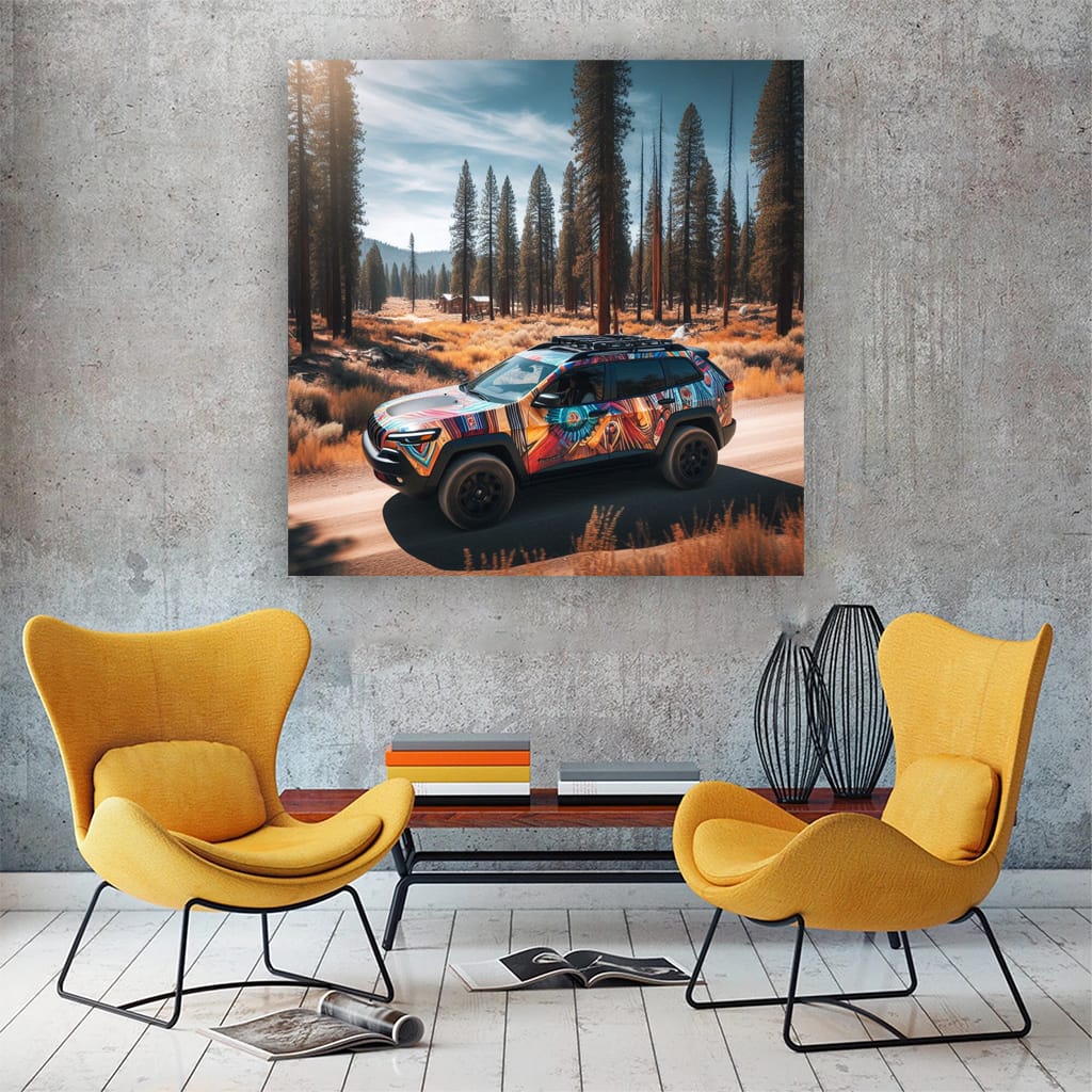 Jeep Cherokee Paint Wall Art