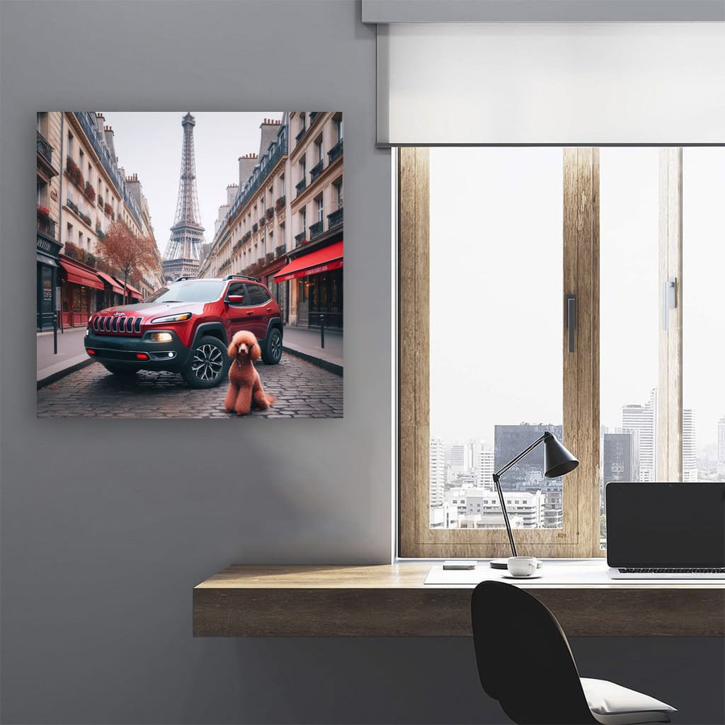 Jeep Cherokee Paris Wall Art