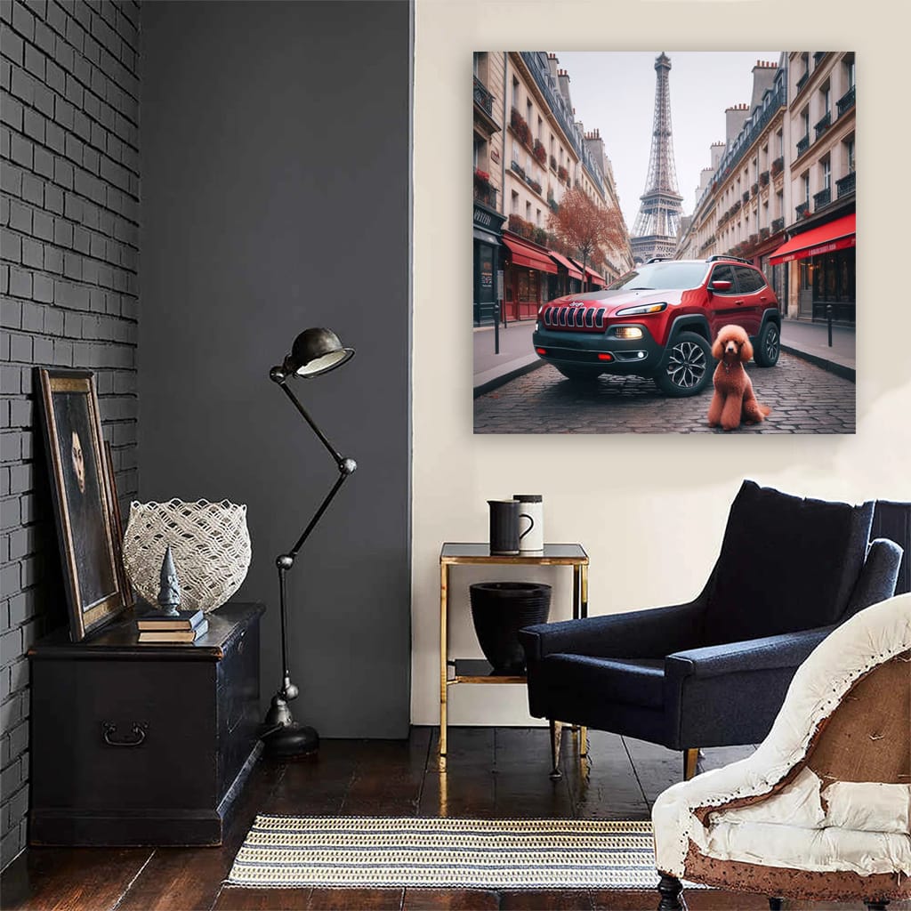 Jeep Cherokee Paris Wall Art