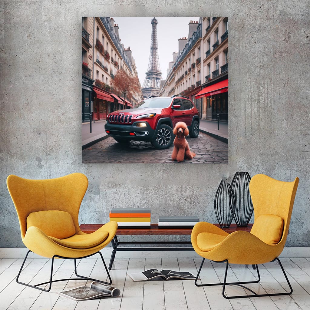 Jeep Cherokee Paris Wall Art