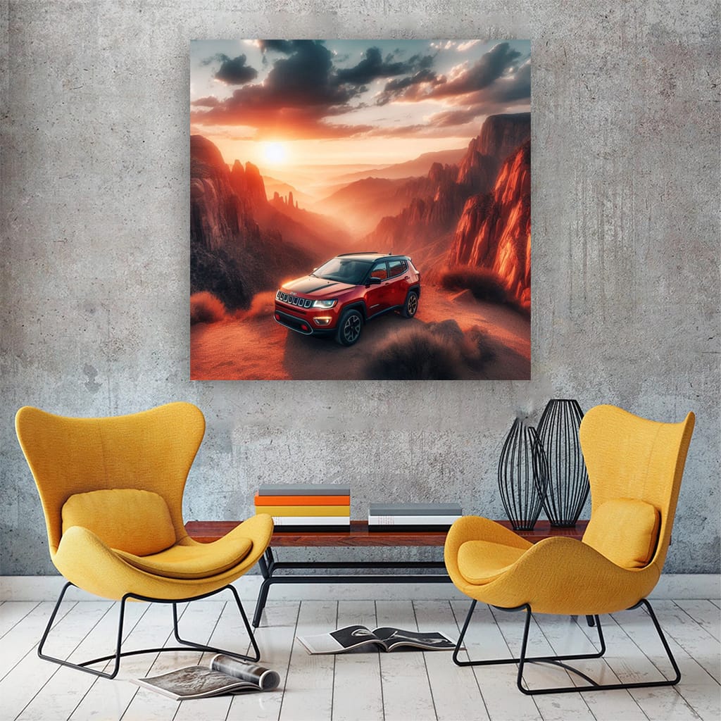 Jeep Compass Canyon Wall Art