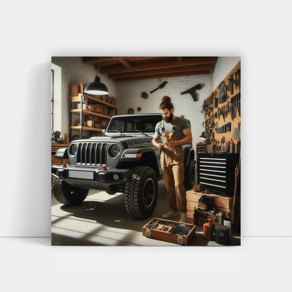 Jeep Gladiator in Garage - Ready for Adventure and Off-Roading