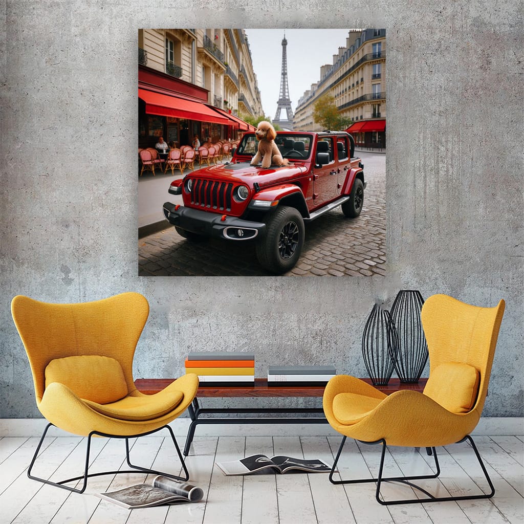 Jeep Gladiator Paris Wall Art