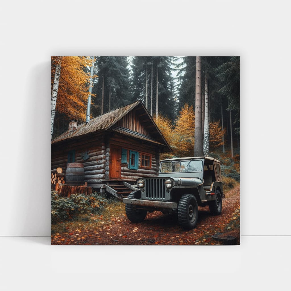 Jeep Old Retro Paint Wall Art