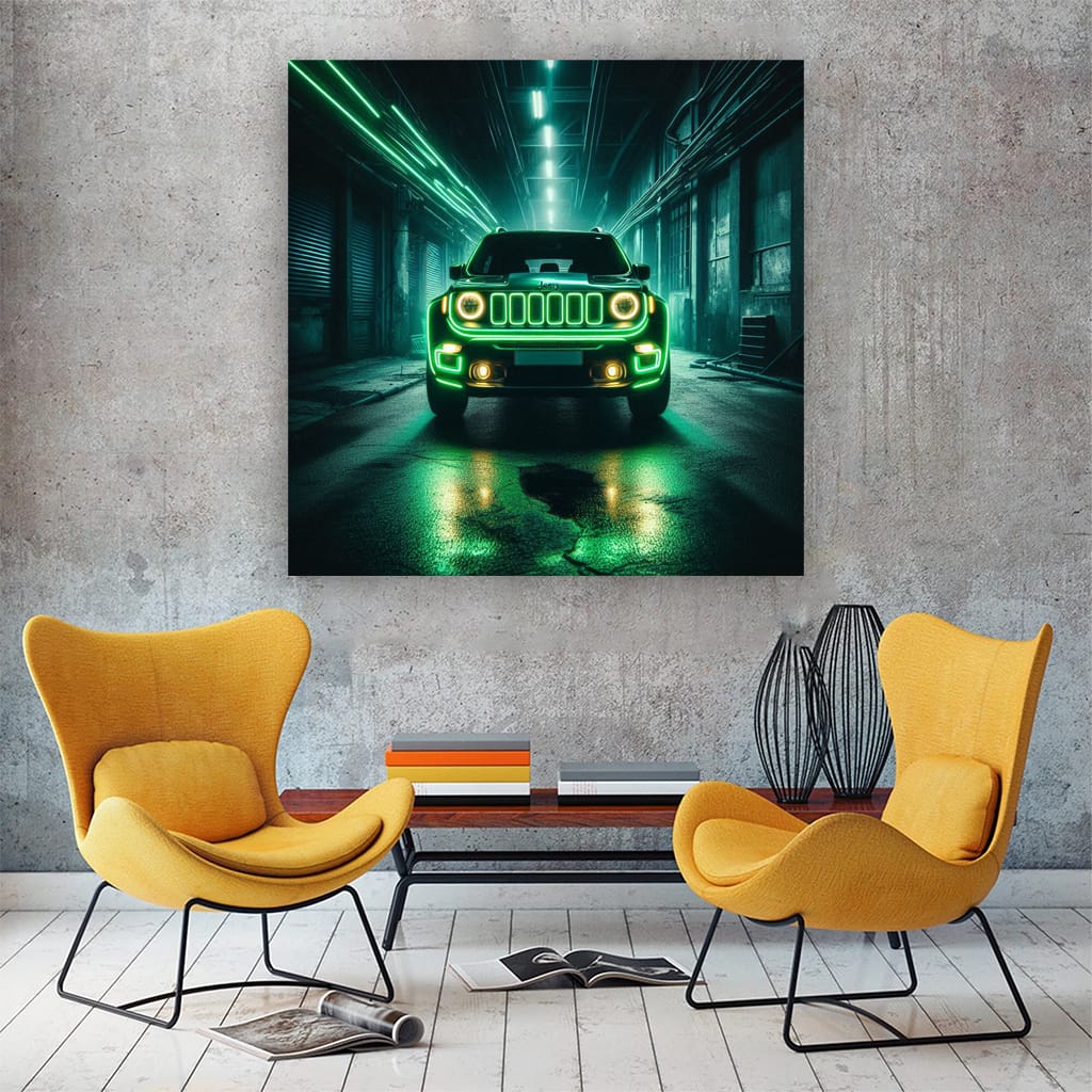 Jeep Renegade Neon Wall Art