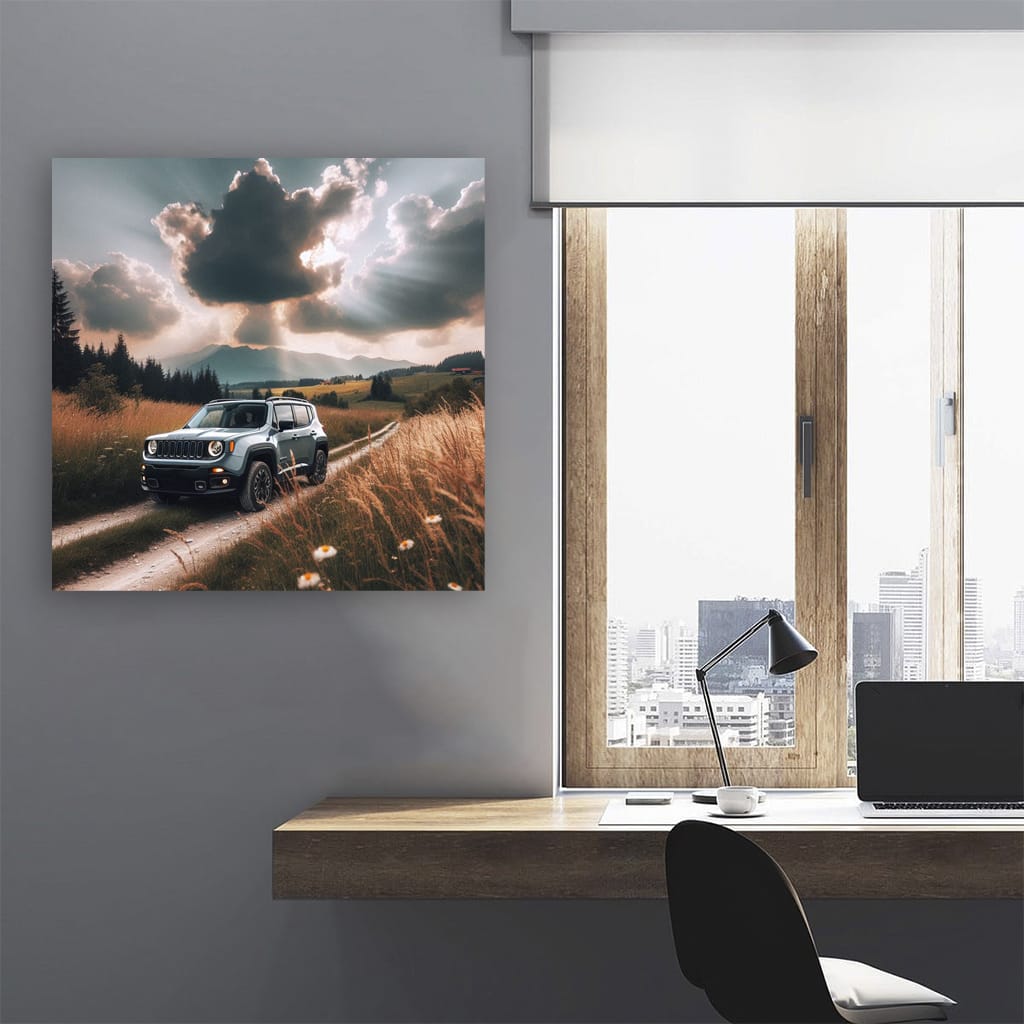 Jeep Renegade Overcast Weath Wall Art