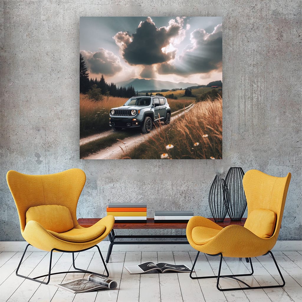 Jeep Renegade Overcast Weath Wall Art