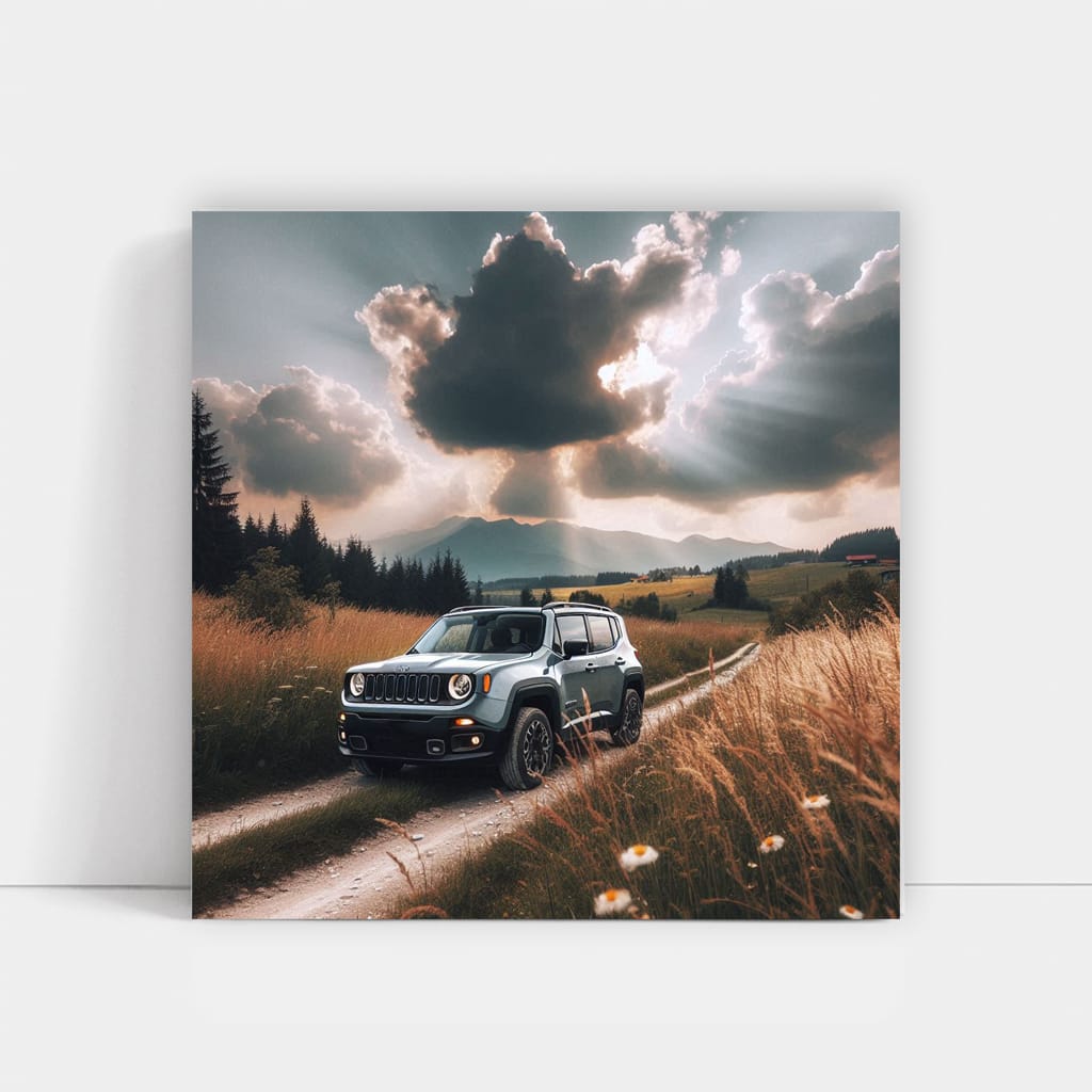 Jeep Renegade Overcast Weath Wall Art