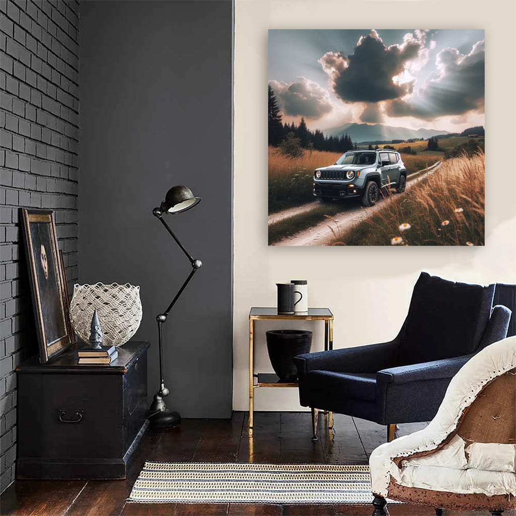 Jeep Renegade Overcast Weath Wall Art