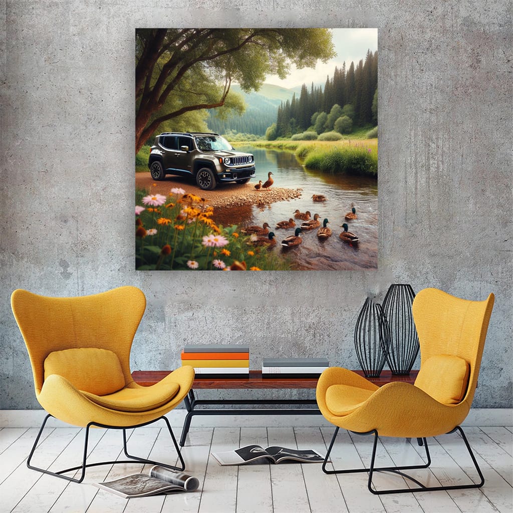 Jeep Renegade Riv Wall Art