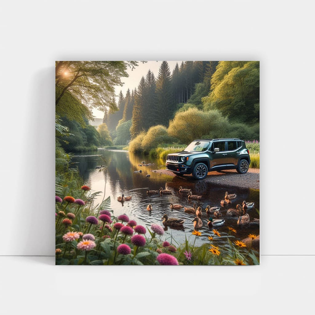 Jeep Renegade River Wall Art