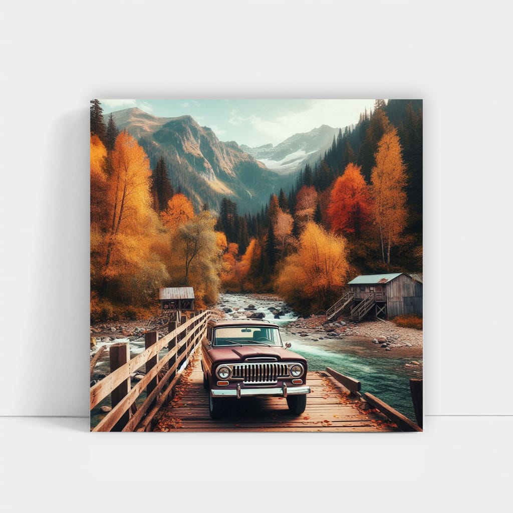 Jeep Wagoneer Brid Wall Art