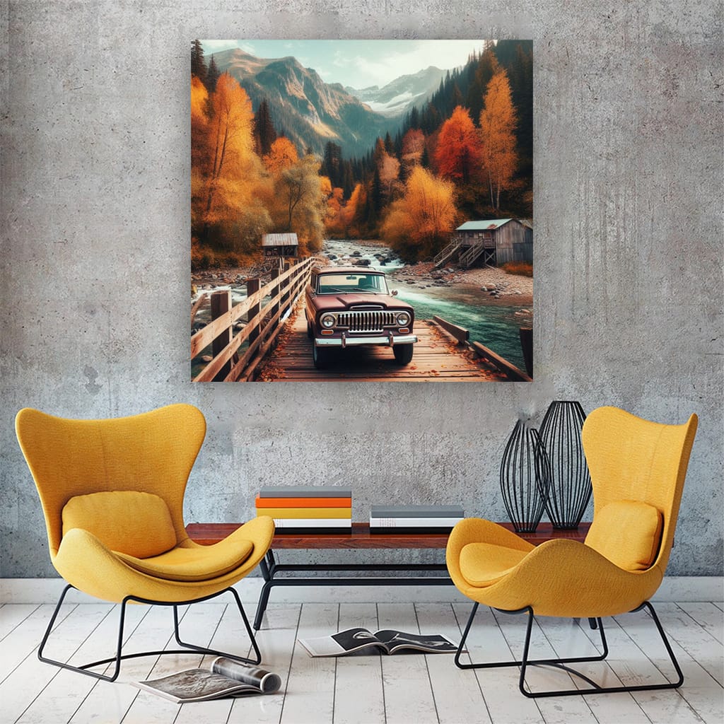 Jeep Wagoneer Bridge Adventure - Classic Off-Road Elegance