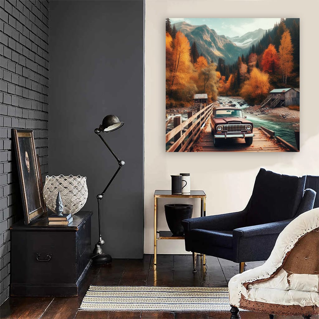 Jeep Wagoneer Bridge Adventure - Classic Off-Road Elegance