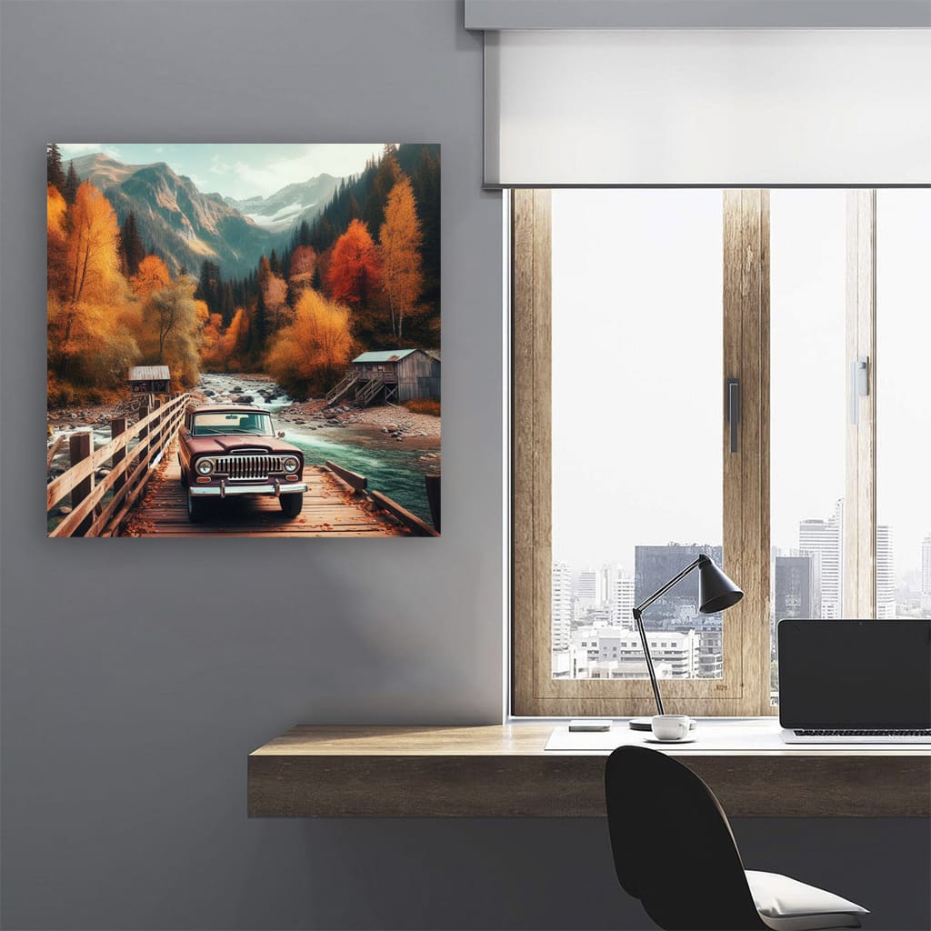 Jeep Wagoneer Bridge Adventure - Classic Off-Road Elegance