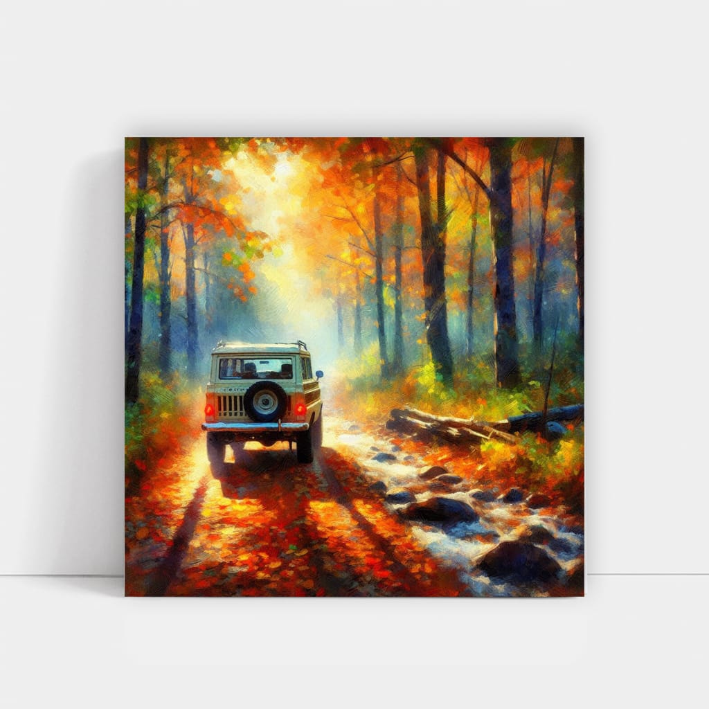 Impressionist Jeep Wagoneer - Classic Elegance on Wheels