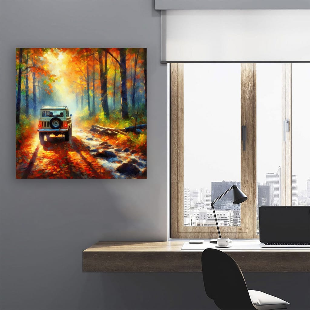 Impressionist Jeep Wagoneer - Classic Elegance on Wheels