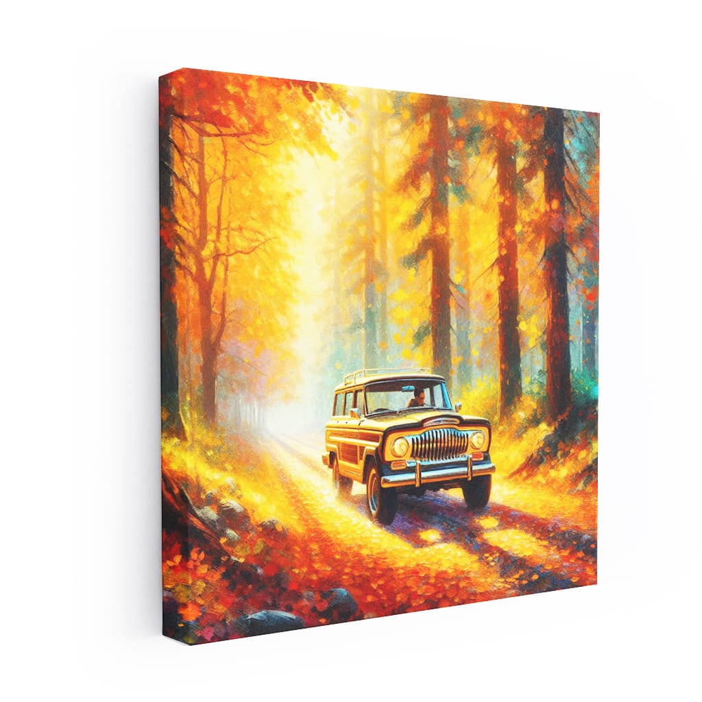 Jeep Wagoneer Impressionism Wall Art