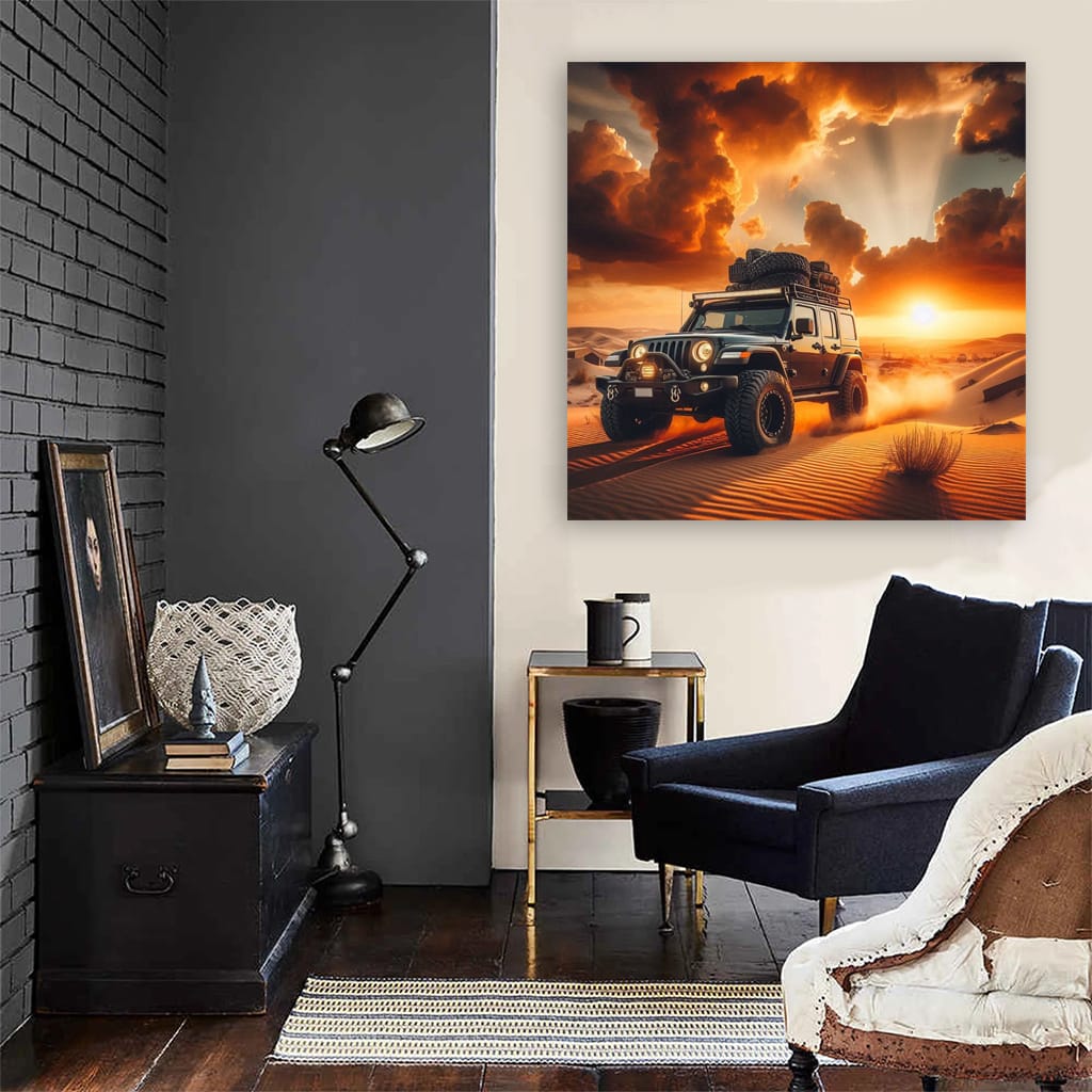 Jeep Wrangler Dese Wall Art