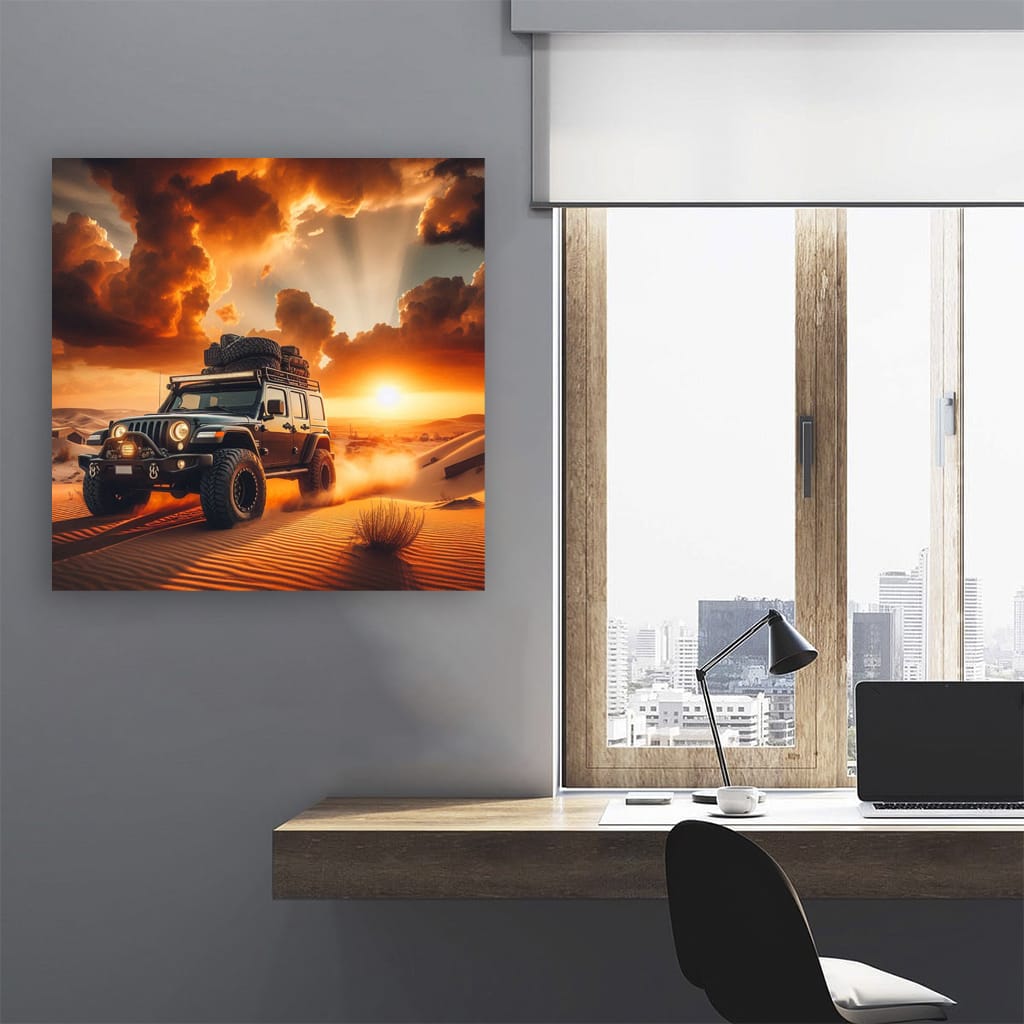 Jeep Wrangler Dese Wall Art