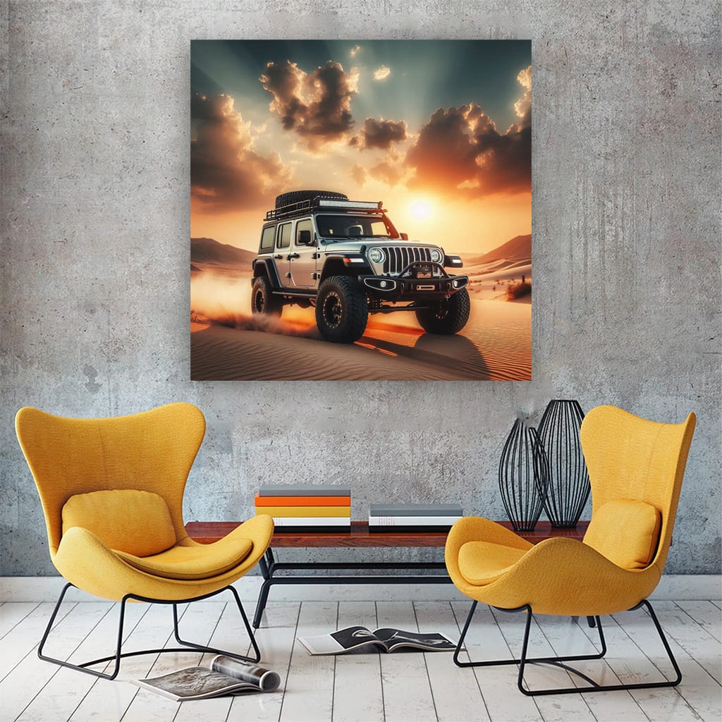 Jeep Wrangler Desert Wall Art