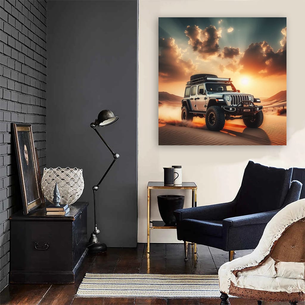 Jeep Wrangler Desert Wall Art