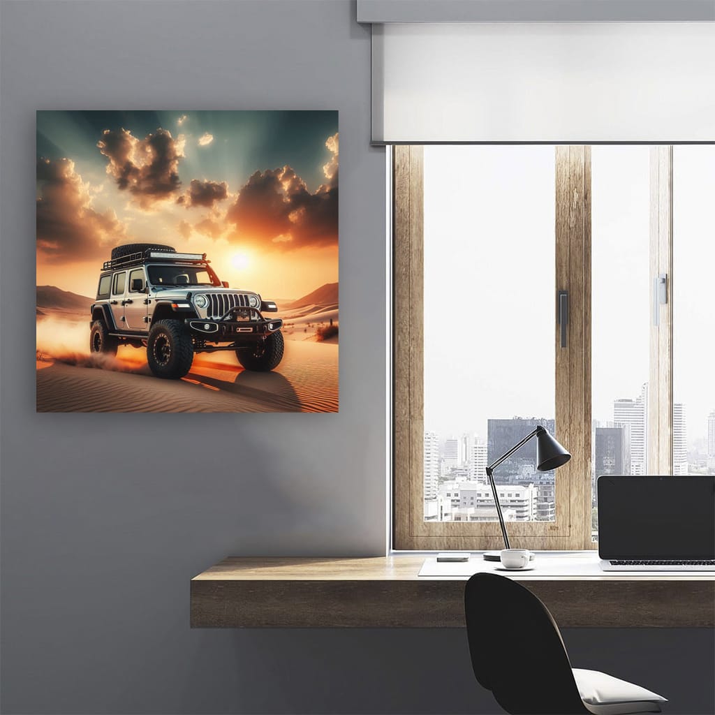 Jeep Wrangler Desert Wall Art