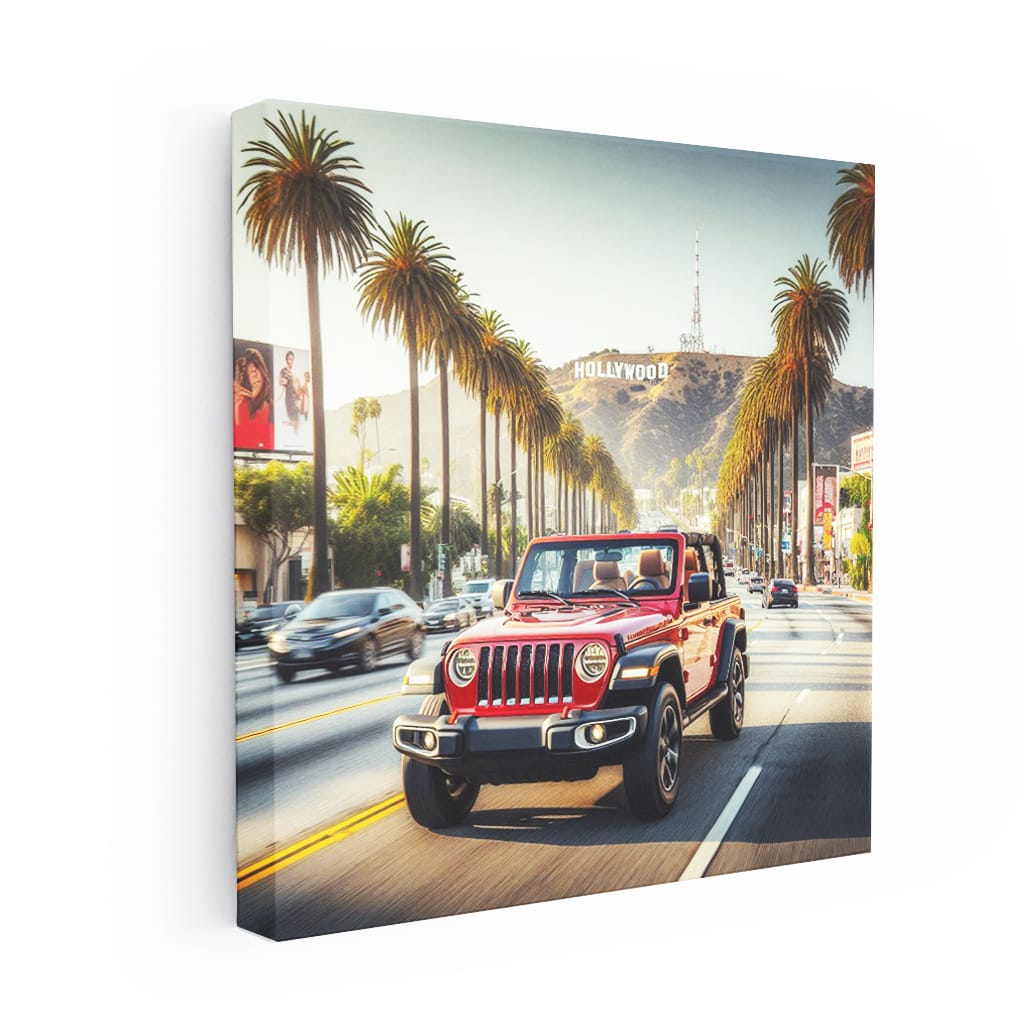 Jeep Wrangler Los Angel Wall Art