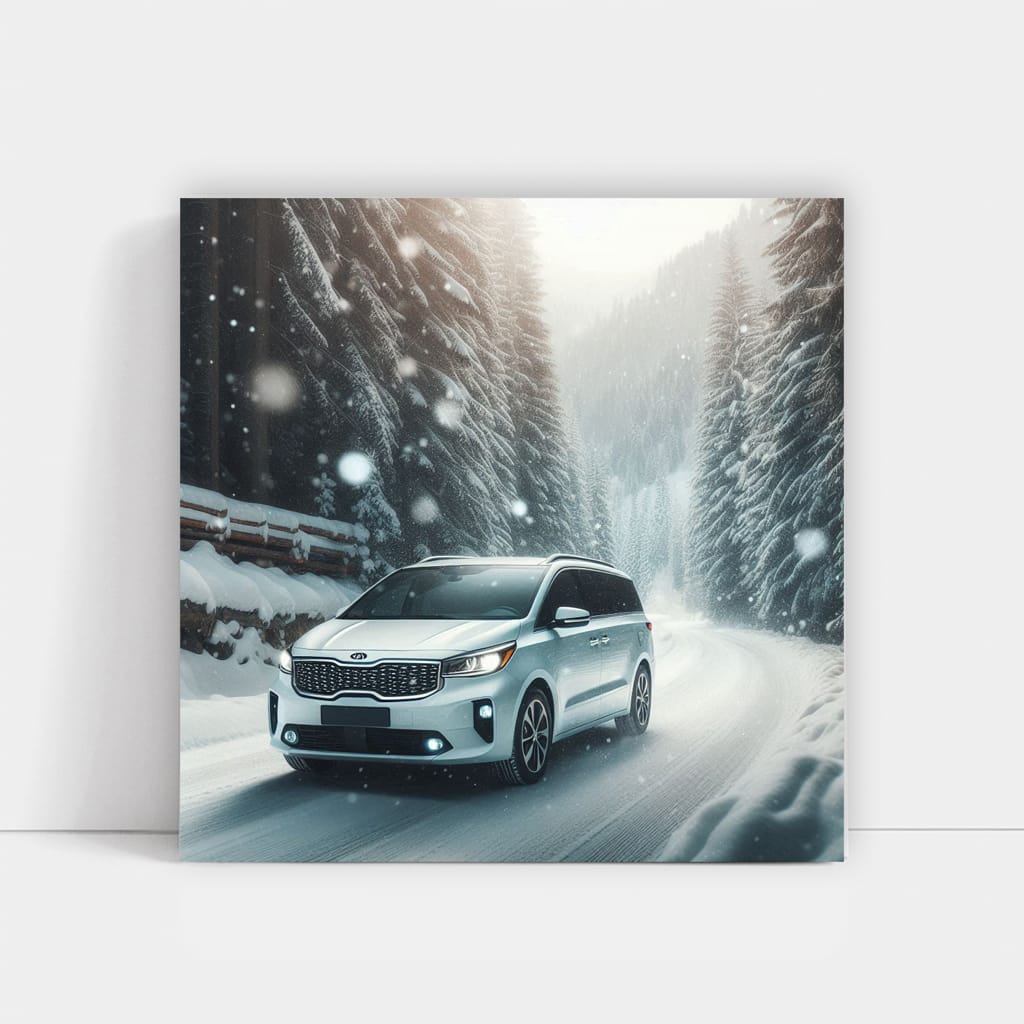 Kia Carnival in Snowfall: Embrace Adventure in Luxury