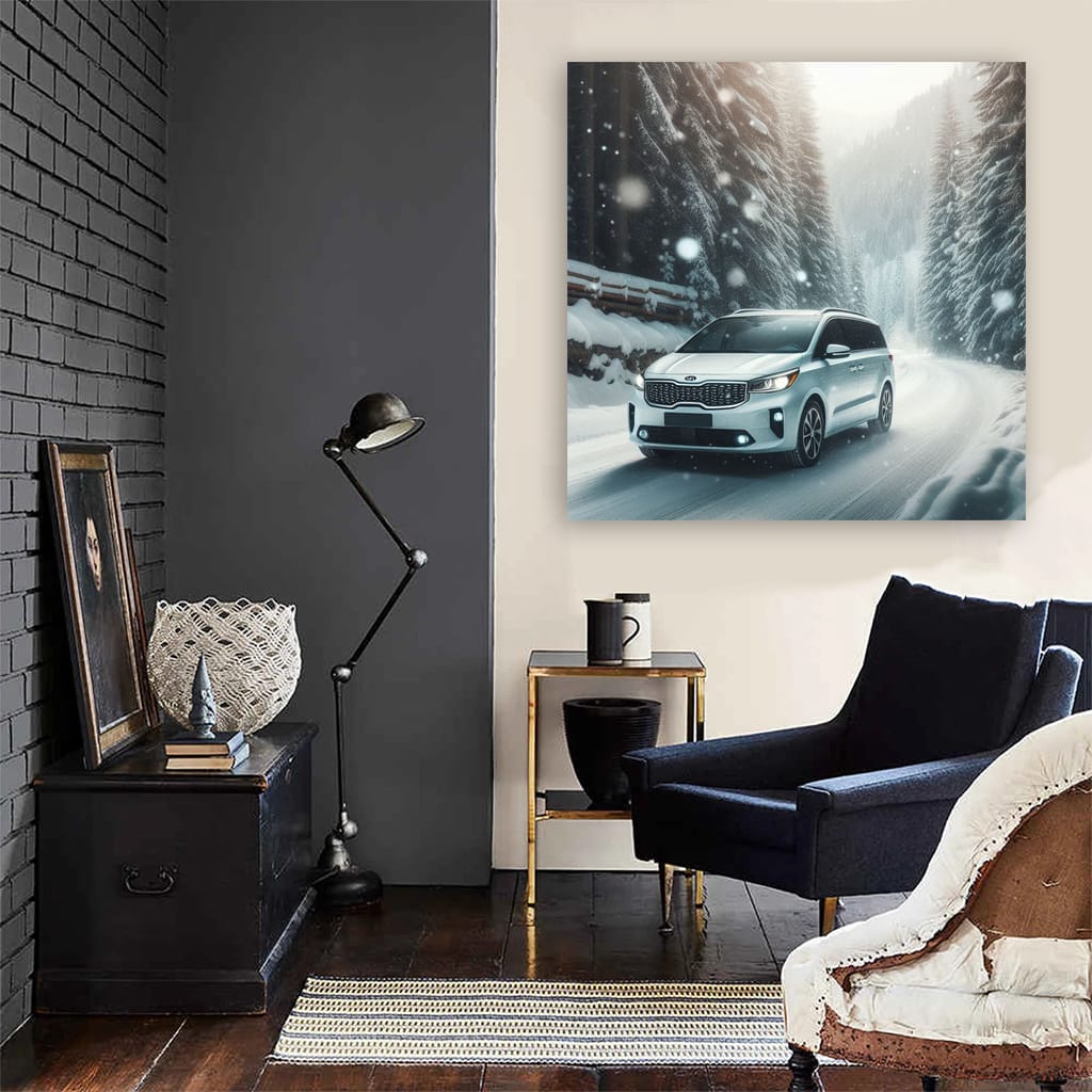 Kia Carnival in Snowfall: Embrace Adventure in Luxury