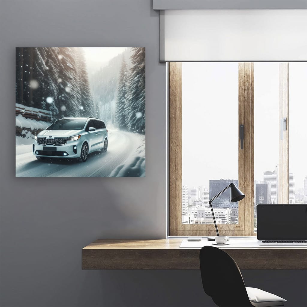 Kia Carnival in Snowfall: Embrace Adventure in Luxury