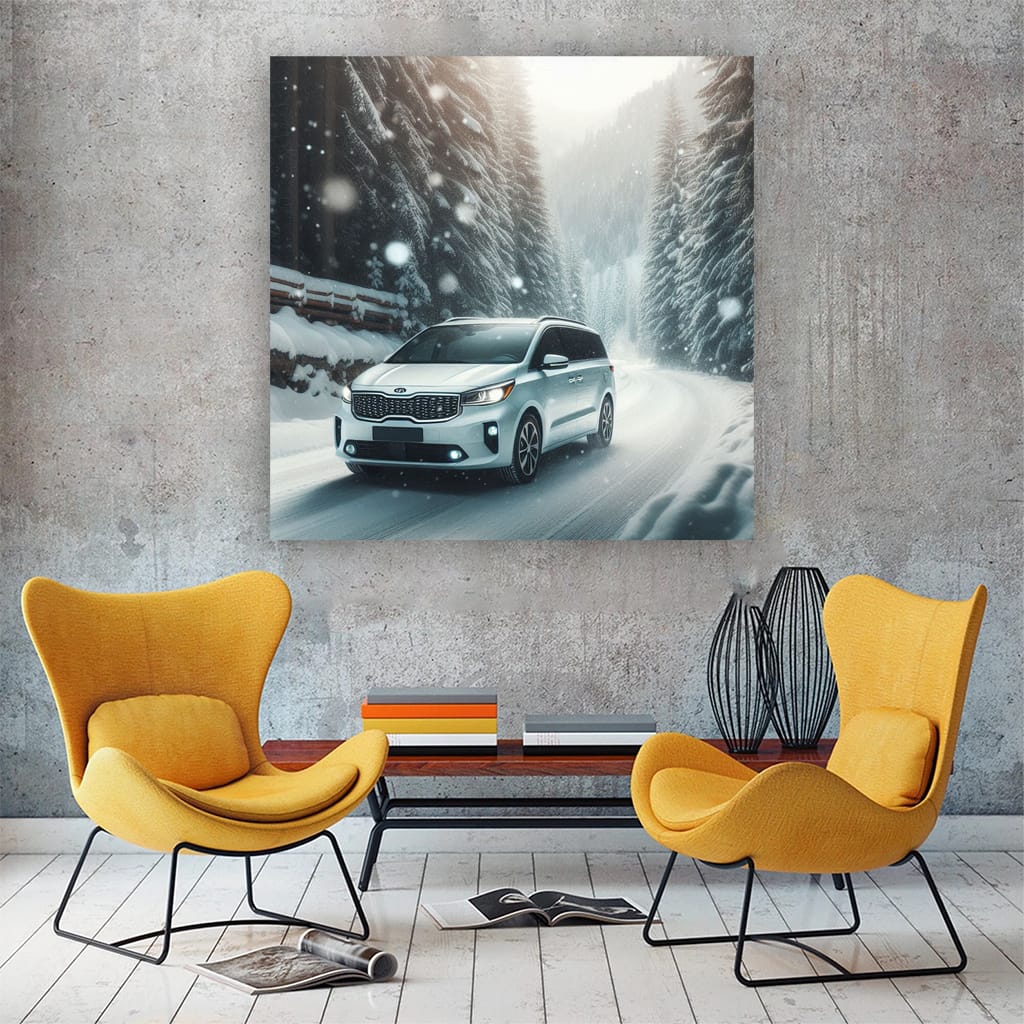 Kia Carnival in Snowfall: Embrace Adventure in Luxury
