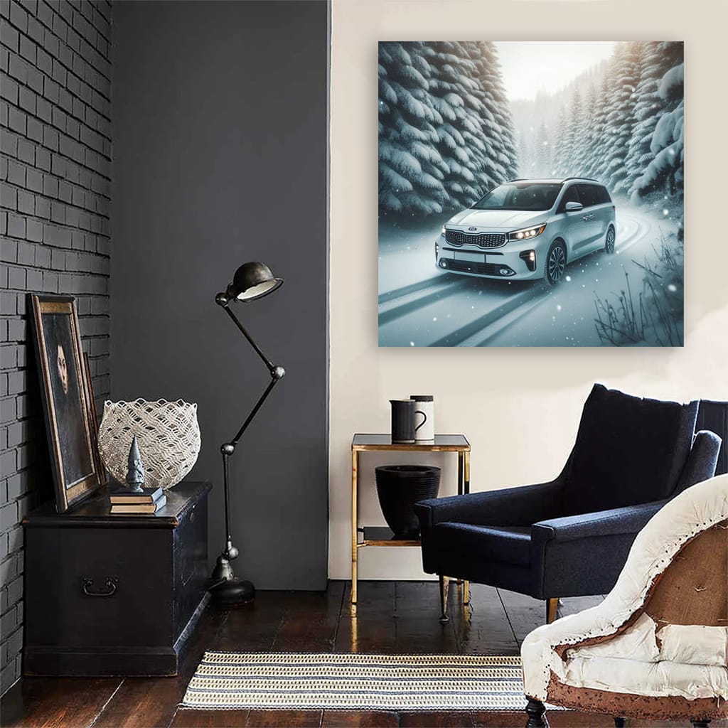 Kia Carnival Snowfall Wall Art