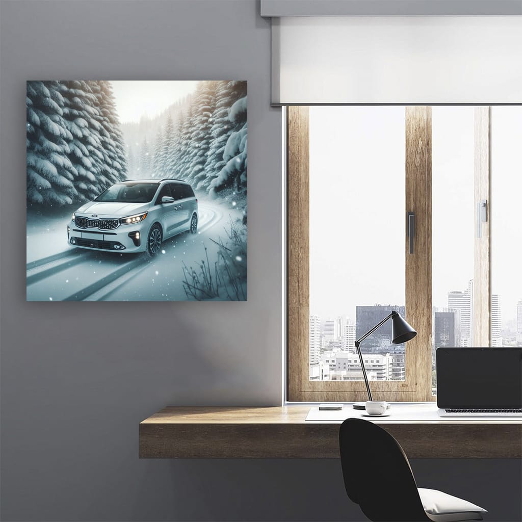 Kia Carnival Snowfall Wall Art