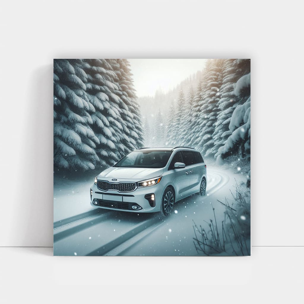 Kia Carnival in Snowfall - Spacious and Versatile Adventure