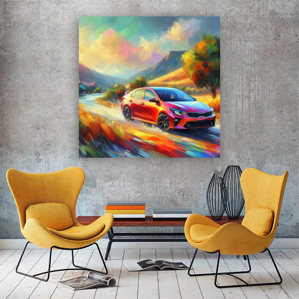 Kia Forte Impressionism Wall Art