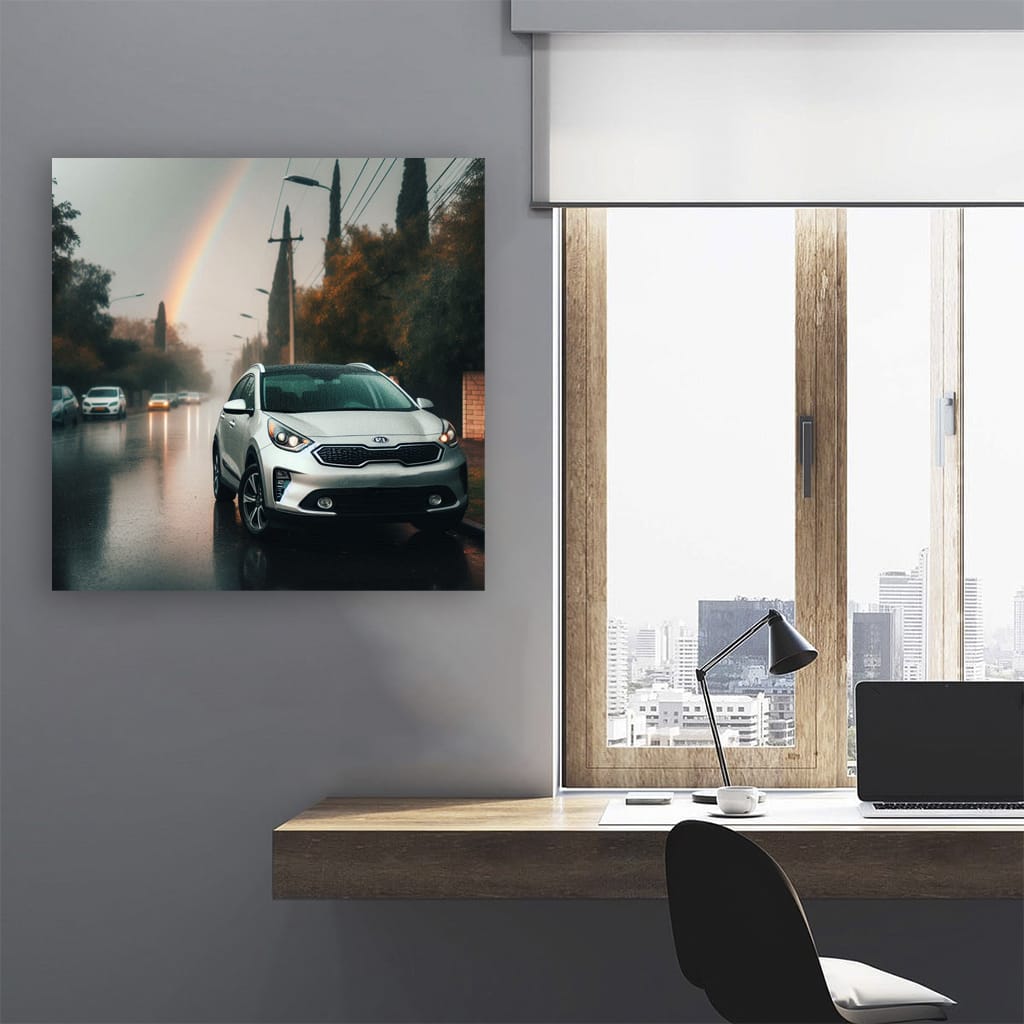 Kia Niro Overcast Weather Wall Art