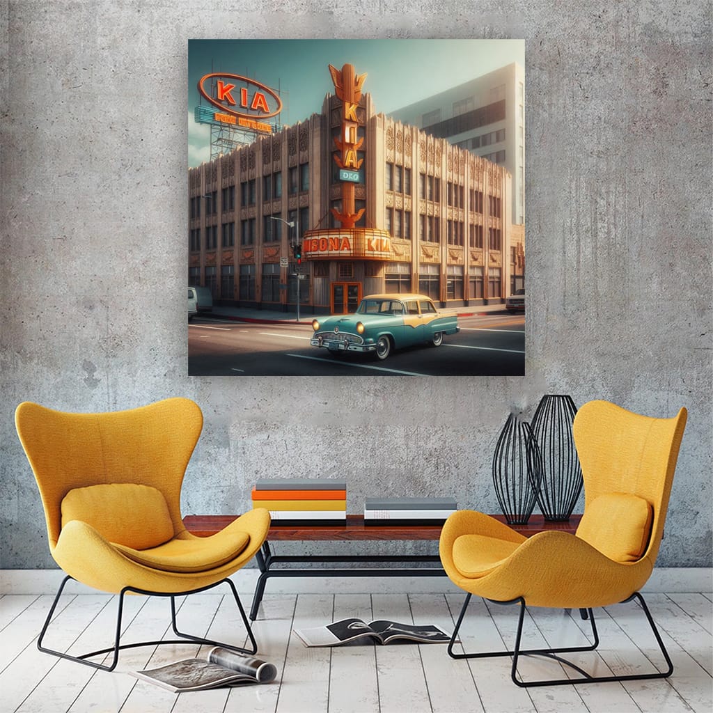 Retro Kia in Los Angeles - Vintage Vibes and Classic Charm