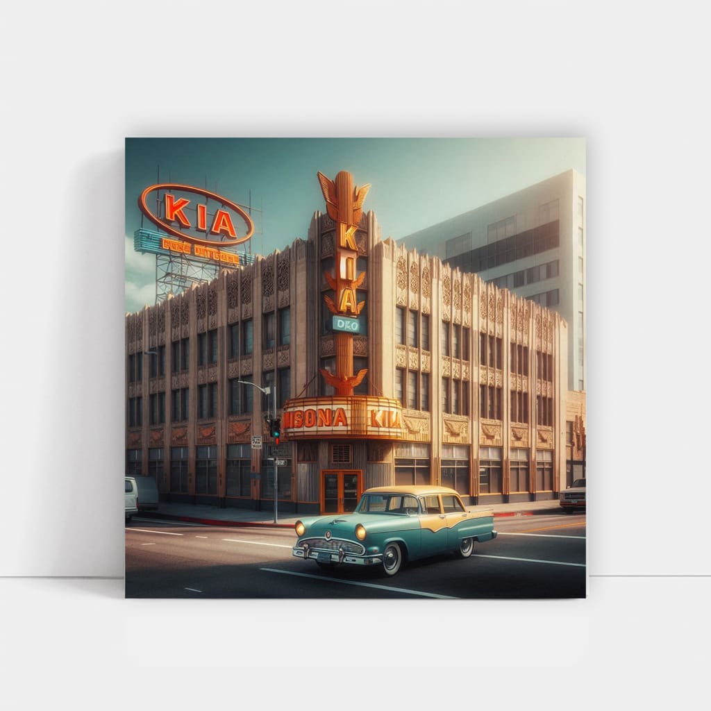 Retro Kia in Los Angeles - Vintage Vibes and Classic Charm