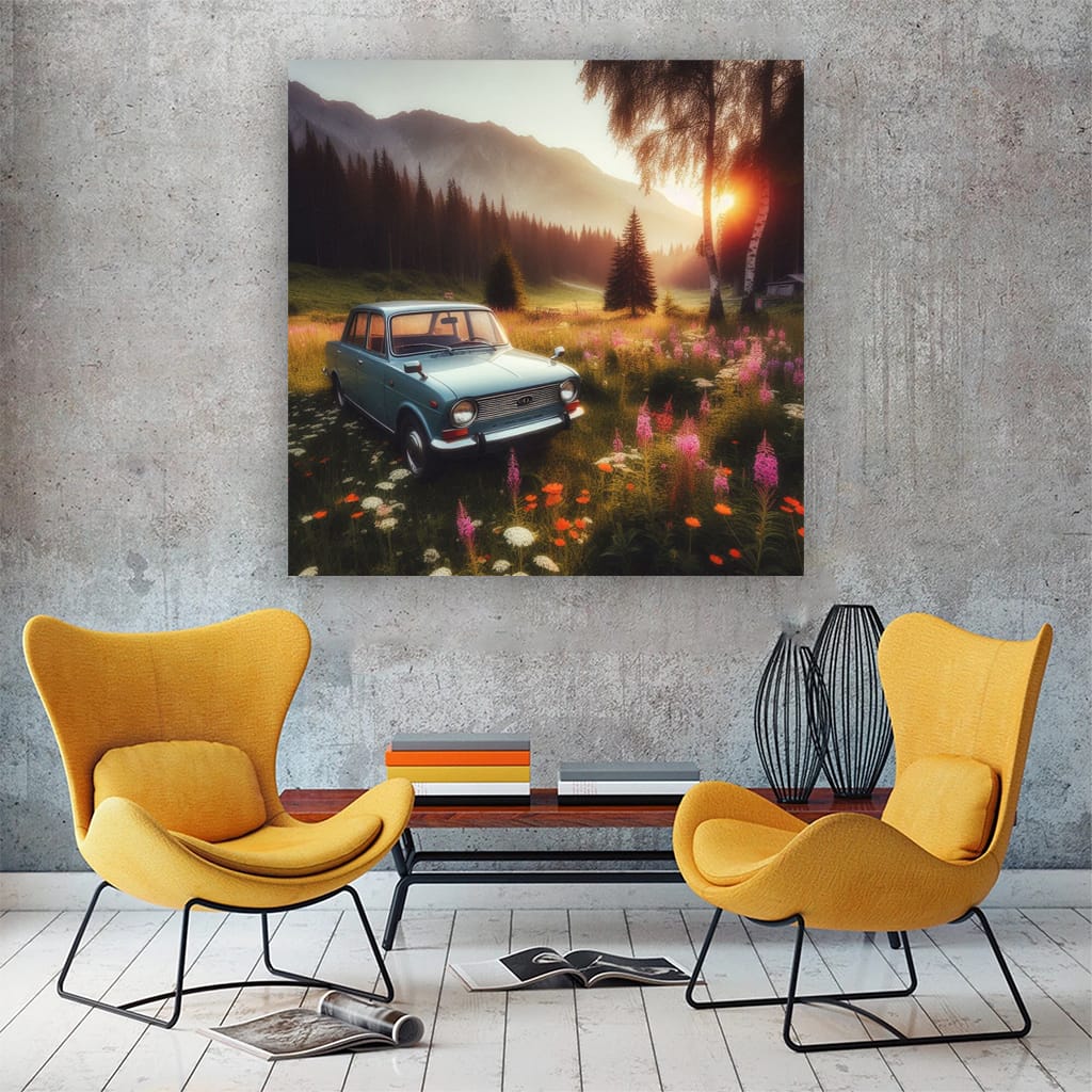 Kia Old Retro Valley Wall Art