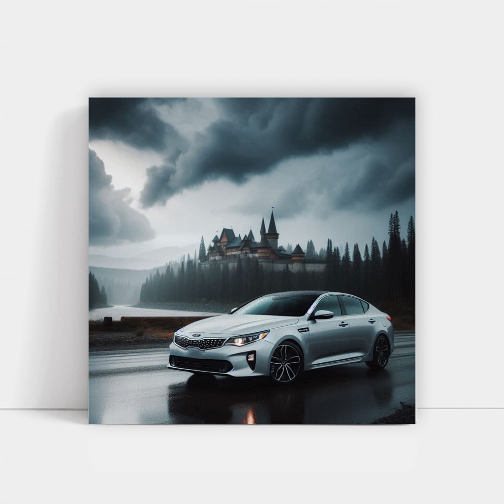 Kia Optima K5 Overcast Weather Stylish Sedan