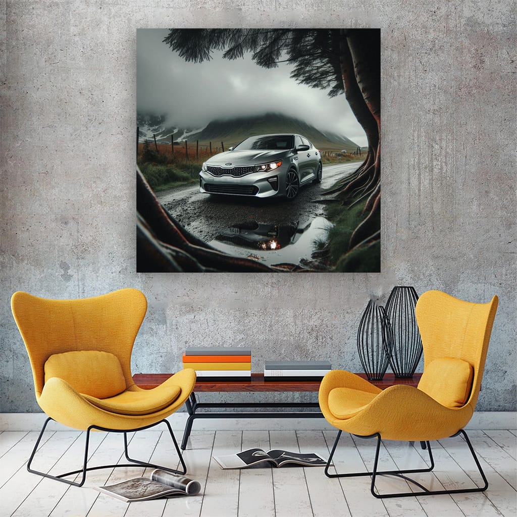 Kia K5 Optima in Cloudy Weather - Sleek and Stylish Ride