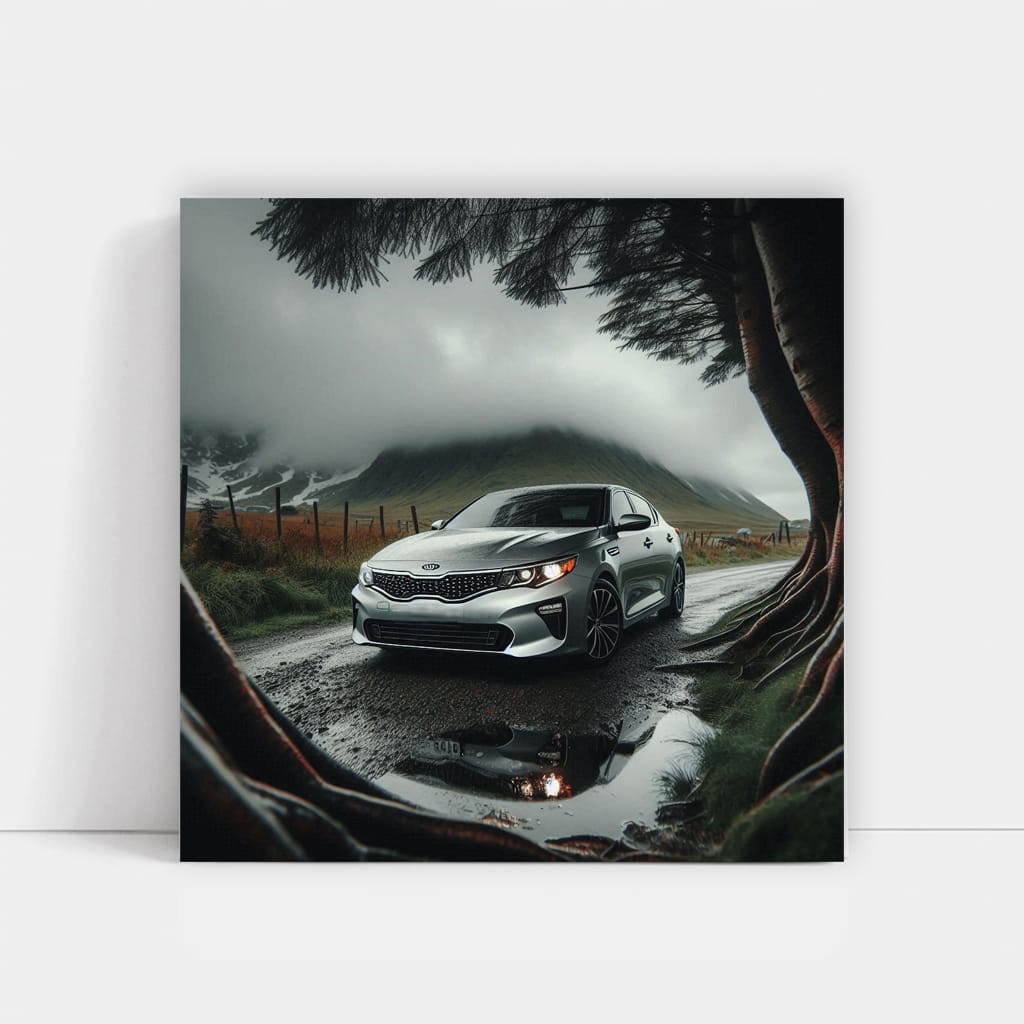 Kia K5 Optima in Cloudy Weather - Sleek and Stylish Ride